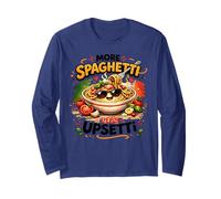 più Spaghetti Meno Upsetti Cucina Italiana Pasta Maglia a Manica