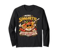 più Spaghetti Meno Upsetti Cucina Italiana Pasta Maglia a Manica