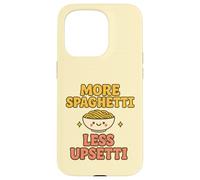 Più Spaghetti Meno Upsetti Kawaii Divertente Pasta Amante Carino Custodia per iPhone 15 Pro