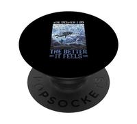 Più Vado A Fondo E Meglio Mi Sento Immersioni Subacquee PopSockets PopGrip Adesivo