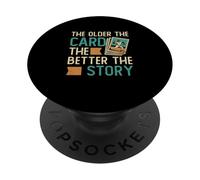 Più vecchia è la carta, migliore è la storia Trade Card Collector PopSockets PopGrip Adesivo