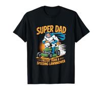 Più veloce di un tosaerba super papà papà festa del papà Maglietta