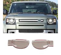 PIUGILH Front Headlights Cover Compatible with 2020 2021 2022 2023 Land Rover Defender 90 110, Smoked Headlights Protection Cover Exterior Accessories, 2Pcs