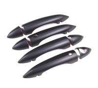 PIUGILH Maniglia esterna per porta compatibile con Alfa Romeo Giulia Stelvio 2017 2018 2019 2020, accessori per la copertura della portiera dell'auto, manico esterno in fibra di carbonio ABS, modello