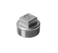 PIUHRKLEVD 1/8" 1/4" 3/8" 1-1/4" BSPP Male Thread 304 Stainless Steel Hex Head End Cap Pipe Fitting Coupler Connector (304SS BSP Thread,1/4")