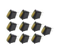 PIUHRKLEVD 10pcs 2D2P-rellow_No Light KCD3 34x17.5mm Rocker Switch ON-off 2Pin 2Position,15A 250VAC/20A 125VAC