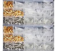 PIUHRKLEVD Connettore for cavo isolato maschio femmina da 3,9 mm, terminali a crimpare elettrici, kit assortito di terminali elettrici