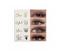 PIUHRKLEVD Eyelash Design Reference Chart Metal Sign Lash Mapping Styles and Shapes for Salon Wall Decor Artist Studio 8 X 12 in