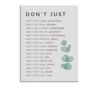 PIUHRKLEVD Motivational Wall-Art Learning And Growth Inspirational Quotes Poster Canvas Print for Living Room Office Home Decor(Unframed,08x12inch(20x30cm))