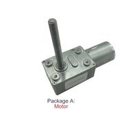 PIUHRKLEVD Riduttore a vite senza fine 4632-370 Volt DC Vite M6 Lunghezza albero 50MM 24V Riduttore a vite senza fine Autobloccante Pacchetto A 12V 18rpm PIUHRKLEVD