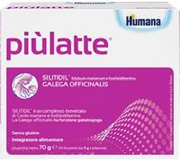 Humana Linea Gravidanza e Allattamento Più Latte Integratore Alimentare 14 Buste