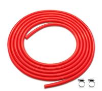 Piuluvor® 3 m di tubo a depressione per auto in silicone, 4 mm di diametro interno, 8 mm di diametro esterno, rosso