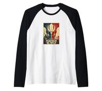 Piuma della verità Egiziano Maat Justice Scale Maglia con Maniche Raglan