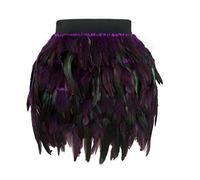 Piuma Gonna Danza Mini Sala da Ballo Latino Festa Club a-Line Casual Costume
