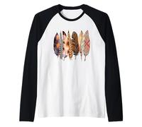 Piuma Indiana dei nativi Americani del Sud- Maglia con Maniche Raglan