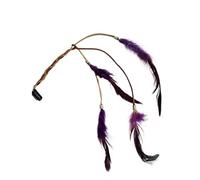 Piuma nappa pendente decorazione retrò stile folk donne signore barrette copricapo forcina fermaglio for capelli(Viola)