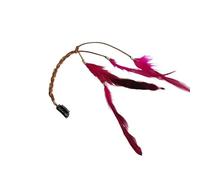 Piuma nappa pendente decorazione retrò stile folk donne signore barrette copricapo forcina fermaglio for capelli(Rosa)