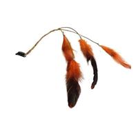 Piuma nappa pendente decorazione retrò stile folk donne signore barrette copricapo forcina fermaglio for capelli(Arancia)