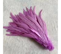 Piuma naturale 100 pz/lotto 25-45 Cm Piuma Rossa Abbigliamento FAI DA TE Decorazione Gioielli Partito Stage Performance Viola Chiaro 30-35CM