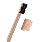 PIUMA & Peanuts Sally Brown - Spazzolino Denti Soft Antibatterico con Setole Morbidissime, Made in Italy, Pulisci-Lingua, Copri-Setole, Spazzolino Bambini 6-12 Anni e Adulti