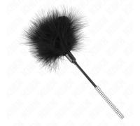 Piuma Solletico BDSM Kink - Manico Strass, 27 cm