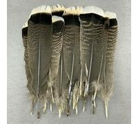 Piume di coda di tacchino naturali da 25-30 cm per fai da te, piume artigianali, decorazioni fatte a mano, accessori per costumi, qualità premium - Piume naturali - 20 pezzi