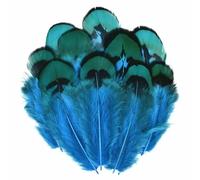 Piume di pavone, fagiano, piccole piume di aquila, piume di pollo, piume di struzzo, decorazioni fai da te, accessori artigianali, creazione di gioielli, 3-7 cm, 50 pezzi