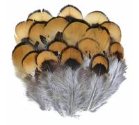 Piume di pavone, fagiano, piccole piume di aquila, piume di struzzo, decorazioni artigianali fai da te, accessori per gioielli, creazione all'ingrosso - 3-7 cm_b-50 pezzi