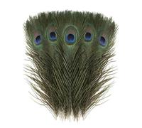 Piume di pavone naturali all'ingrosso da 10 pezzi/lotto per decorazioni fai da te per matrimoni, feste, decorazioni per la casa e composizioni floi - 30-35 cm 12-14 pollici - 10 pezzi