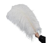 Piume Di Struzzo Bianche Per Decorazione Piume 15-70 Cm Piume Di Struzzo Decor Centrotavola Da Tavola Di Carnevale Accessori Da Sposa Per La Casa-15-20 Cm Asta Piccola,5 Pezzi