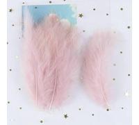 Piume di tacchino multicolore da 10-15 cm per fai da te, artigianato, gioielli, acchiappasogni, materiale per realizzare piume di tacchino di pollo, carnevale, pelle rosa, 500 pezzi