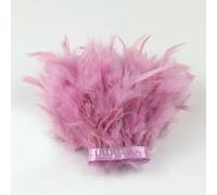 Piume di tacchino multicolori da 2 metri, frangia, nastro di piume blu soffice da 4-6 pollici per artigianato, decorazione di abiti da sposa - BLU E