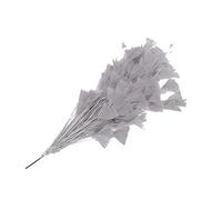 Piume di tacchino piume naturali di coda piume di tacchino piume per vari copricapo fai da te matrimonio compleanno festival decorazione casa festa [grigio]