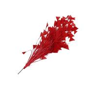 Piume di tacchino piume naturali di coda piume di tacchino piume per vari copricapo fai da te matrimonio compleanno festival decorazione casa festa [rosso]
