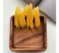 Piume d'oca da 10-15 cm, piume naturali robuste per acchiappasogni, forniture artigianali fai da te, decorazioni, opzioni multi-quantità - oro - 50 pezzi