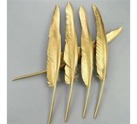 Piume d'oca dorate, piume di tacchino argentate, accessori artigianali, piume d'anatra dorate, centrotavola, decorazione per feste nuziali - Oro 25-30 cm - 50 pezzi