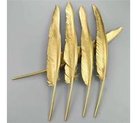 Piume d'oca dorate, piume di tacchino argentate, accessori artigianali, piume d'anatra dorate, centrotavola, decorazione per feste nuziali - Oro 25-30 cm - 50 pezzi