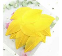Piume d'oca naturali 40-80 mm Piume multicolori Piume Fai da Te Gioielli Artigianato Creazione Accessori per Decorazioni per Feste di Nozze 50 pezzi - Giallo oro - 200 pezzi