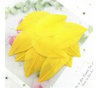 Piume d'oca naturali 40-80 mm Piume multicolori Piume Fai da Te Gioielli Artigianato Creazione Accessori per Decorazioni per Feste di Nozze 50 pezzi - Giallo oro - 100 pezzi