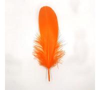 Piume d'oca naturali, circa 15 - 20 cm, 10 pezzi, arancione - kopper-24 piume d'oca, decorazione per matrimoni, carnevale, feste, costumi naturali