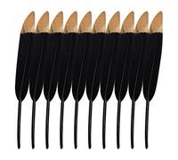 Piume d'oca naturali, piume colorate, dorate, per fai da te, accessori per copricapo fai da te, cappelli, maschere fai da te, decorazione per Halloween, karnival, matrimoni, feste, 50 pezzi, 15-20 cm