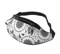 Piume E Luna Borsa A Tracolla Runner Piccolo Corsa Sport Sottile Alla Moda Per Jogging Escursionismo Donna
