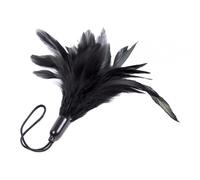 Piume nere che flirtano e fanno il solletico, oggetti di scena per regali e