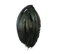 Piume nere lunghe 20-30 cm per artigianato tacchino 10 pezzi piume decorazione grande coda di fagiano cappello di piume vasi carnevale casa curvo-M039A-0300-10 pezzi-20-30 cm