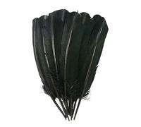 Piume nere lunghe 20-30 cm per artigianato tacchino 10 pezzi piume decorazione grande coda di fagiano cappello di piume vasi carnevale casa curvo-M039b500-10 pezzi-20-30 cm