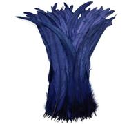 piume per alberi di Natale, Piume di coda gallo for decorazioni artigianali Multicolor 16-18 pollici 40-45 cm 100/20/500 pezzi(Navy,20 Pcs)
