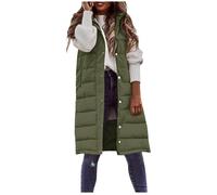 Piumini Donna Trapuntato Piumino Senza Maniche Ultraleggero Lavoro Gilet Caldo Smanicato Mezza Stagione Taglie Forti Giubbotto Antivento Da Donna Con Cerniera E Tasche Parka Imbottito Leggero