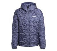adidas performance - Terrex Xperior Primaloft - Giacca isolante ampia imbottita con cappuccio color blu navy ombra M