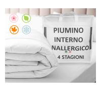 PIUMINO ANALLERGICO Quattro 4 Stagioni in Calda e Morbida Microfibra Made in Ita