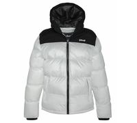 Piumino bicolore con cappuccio UTAH 2 Bianco L Tinta unita
